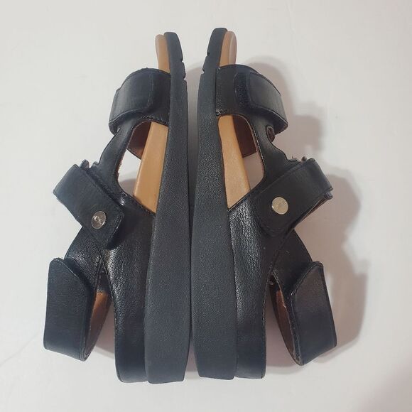 Strive Aruba II Women\'s Leather Comfort Black Sandals Size 6 New main image 6
